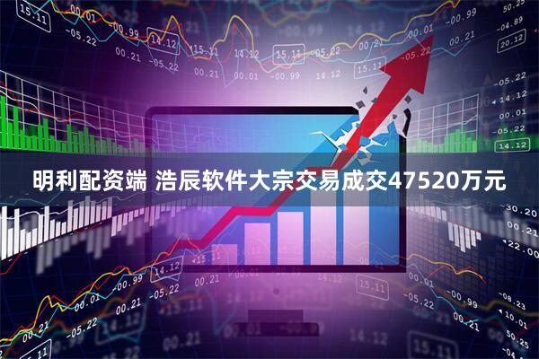 明利配资端 浩辰软件大宗交易成交47520万元